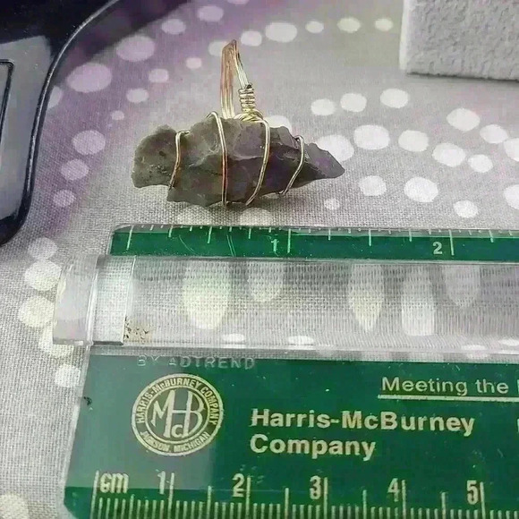 Vintage handmade authentic arrowhead wire ring size 6 - Picture 11 of 15